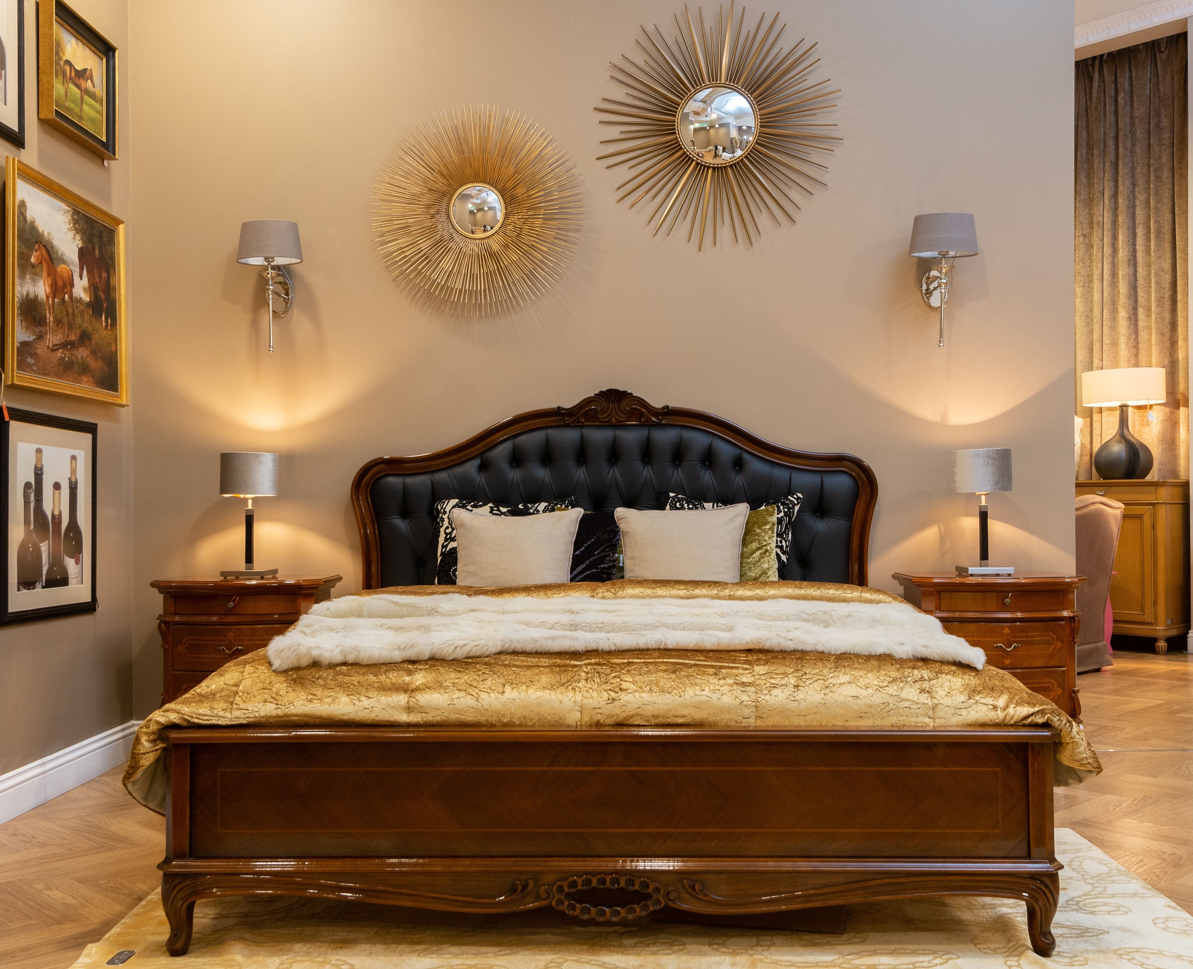 Classic bedroom suite with refined decor