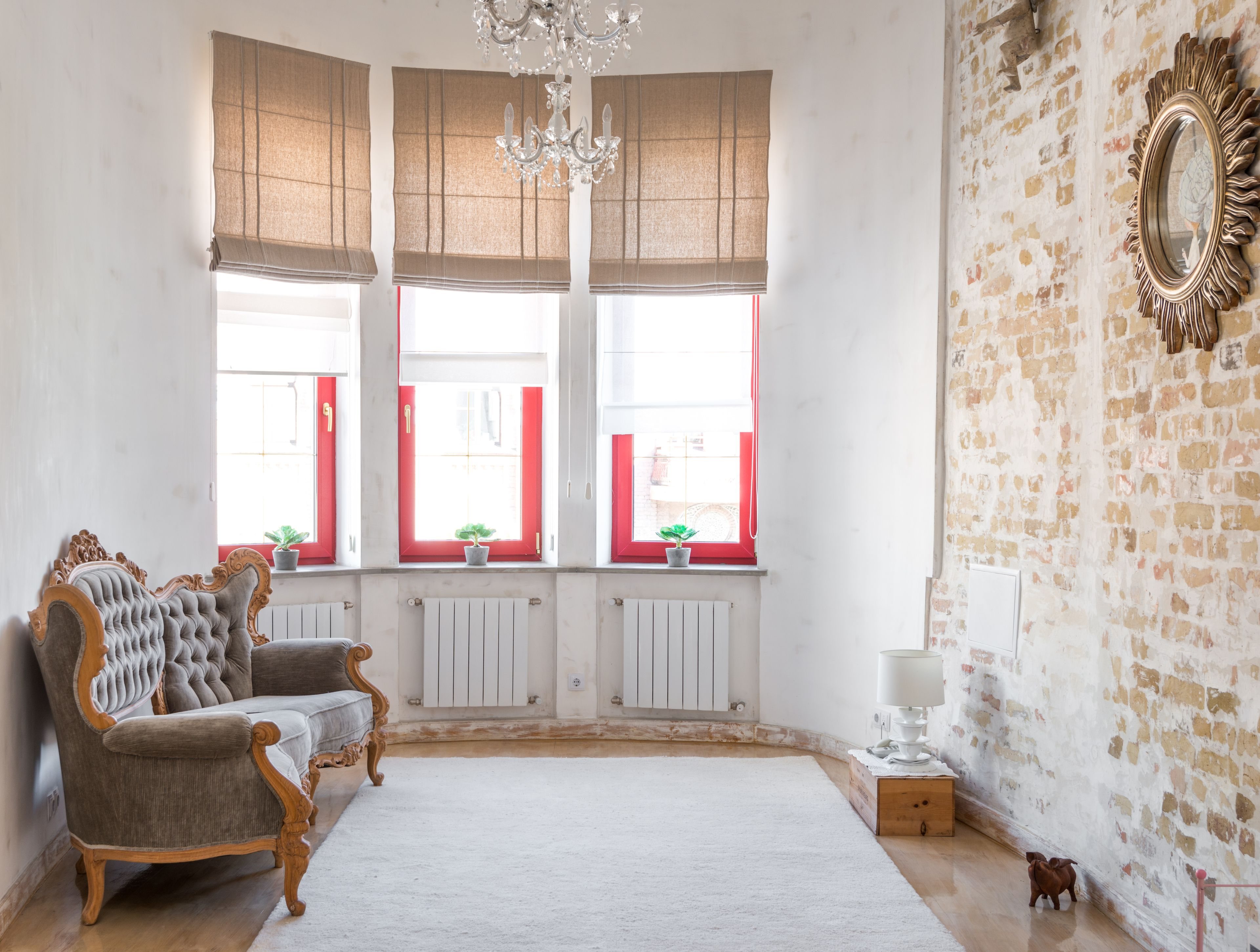 Elegant great room with marble floors photographed for a luxury listing